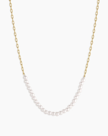 Finley Pearl Row Necklace