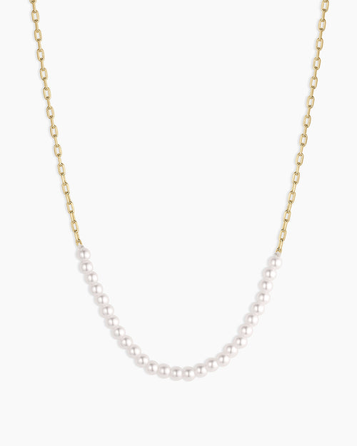 Finley Pearl Row Necklace