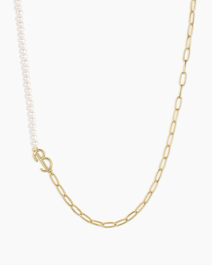 Lou Pearl Alphabet Necklace