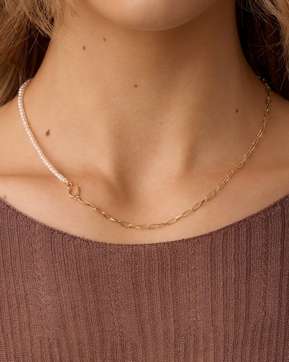 Lou Pearl Alphabet Necklace