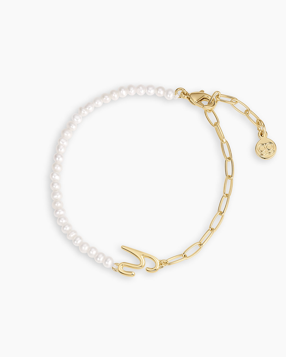 Lou Pearl Alphabet Bracelet