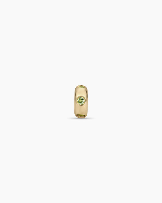 14K Gold Birthstone Halo Charm