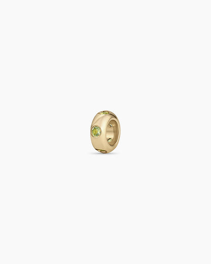 14K Gold Birthstone Halo Charm