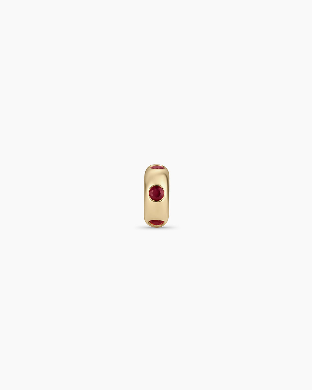 14K Gold Birthstone Halo Charm