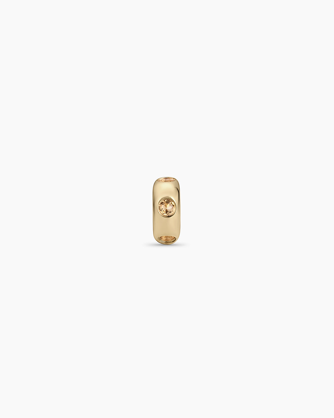 14K Gold Birthstone Halo Charm