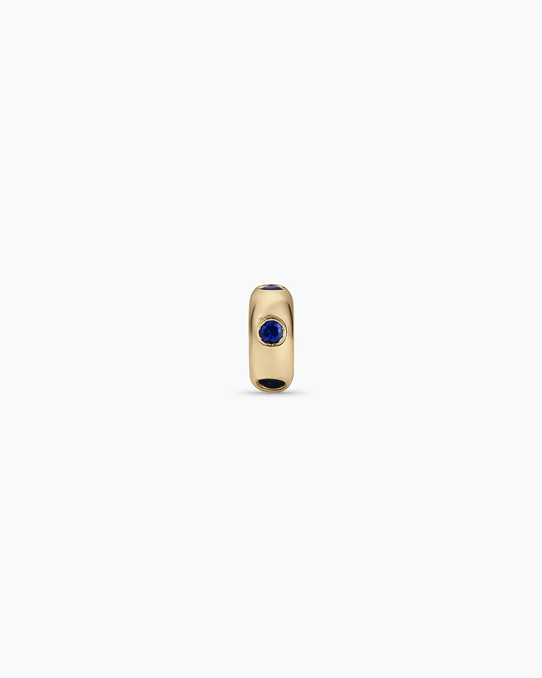 14K Gold Birthstone Halo Charm