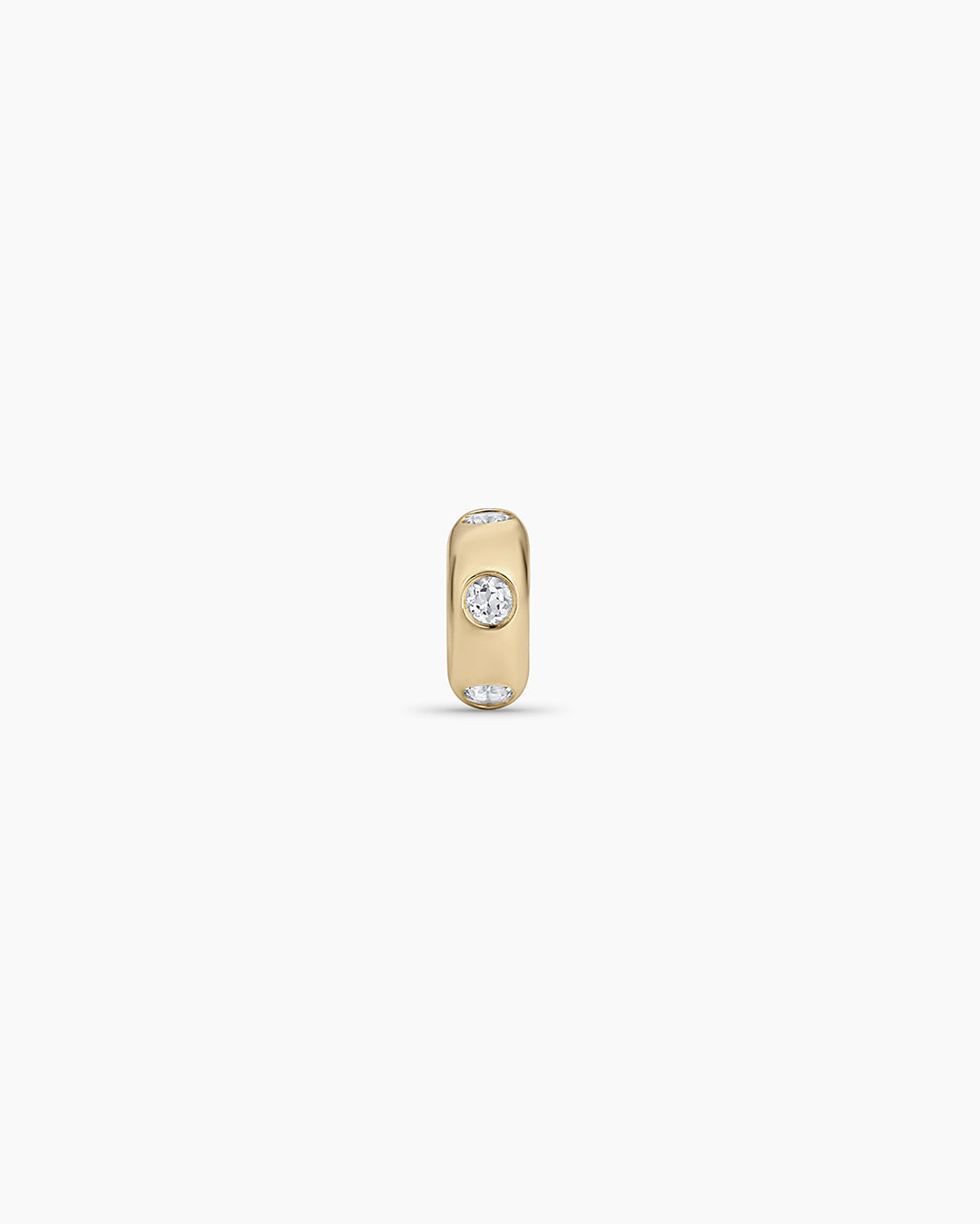 14K Gold Birthstone Halo Charm