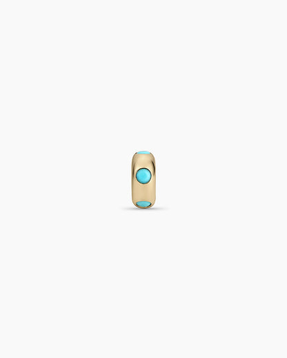 14K Gold Birthstone Halo Charm