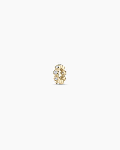 14K Classic Diamond Halo Charm