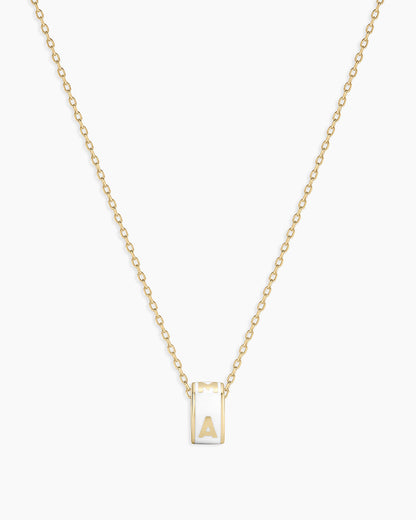 14K Gold Mama Halo Charm Necklace