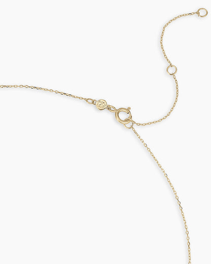 14K Diamond Pavé Halo Charm Necklace