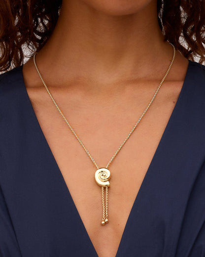 Nautilus Bolo Necklace
