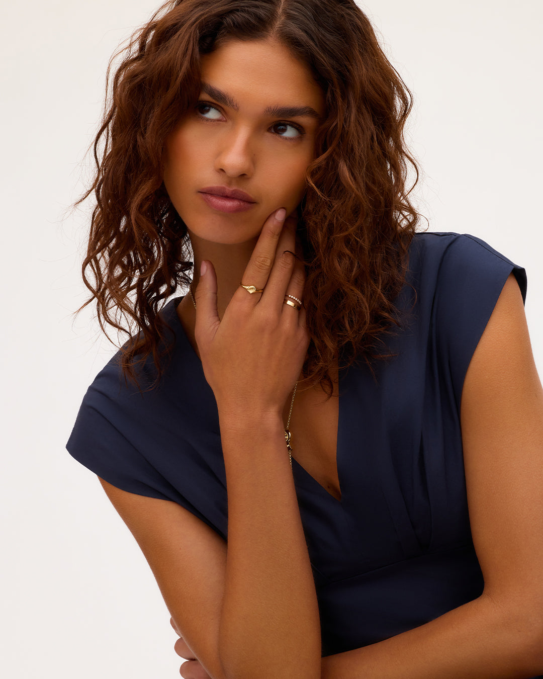 Scallop Mini Signet Ring