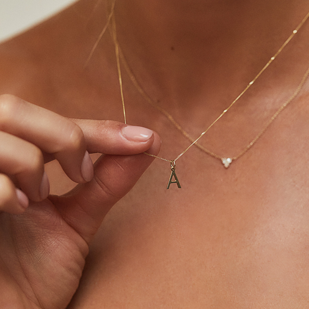 Gold Individual Initial Charm