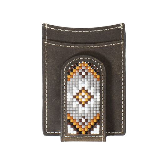 3D Southwest Inlay Beaded Money Clip/ Wallet