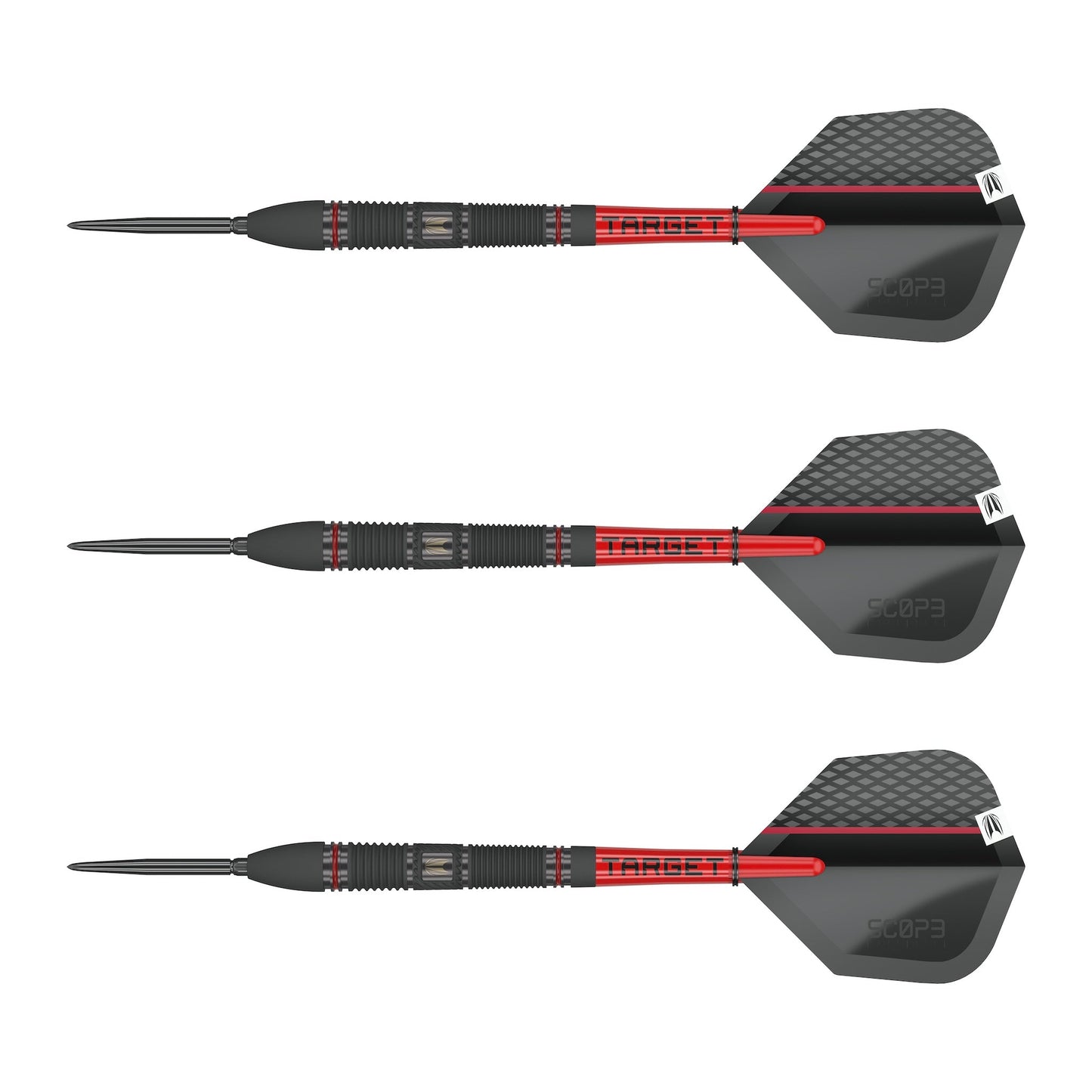 TARGET - Scope SP02 Swiss Point Steel Tip Darts - 90% Tungsten - 23g
