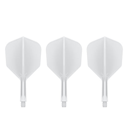 TARGET - K-FLEX All-In-One Moulded Flights NO6 Size - WHITE