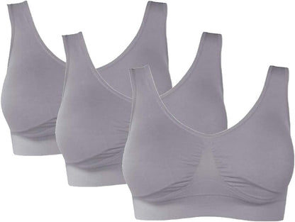 Women's Comfort Workout Sports Bra Low-Impact Activity Sleep Bras