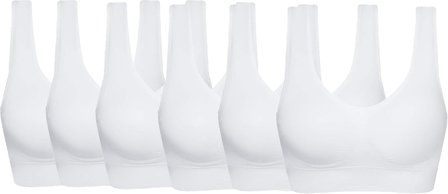 Women's Comfort Workout Sports Bra Low-Impact Activity Sleep Bras