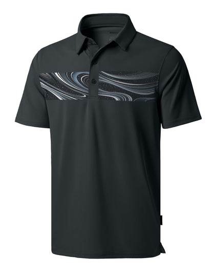 Men's Golf Shirts Dry Fit Moisture Wicking Performance Short Sleeve Collared Polo Shirts for Casual Athletic Business