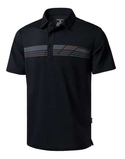 Men's Golf Shirts Dry Fit Moisture Wicking Performance Short Sleeve Collared Polo Shirts for Casual Athletic Business