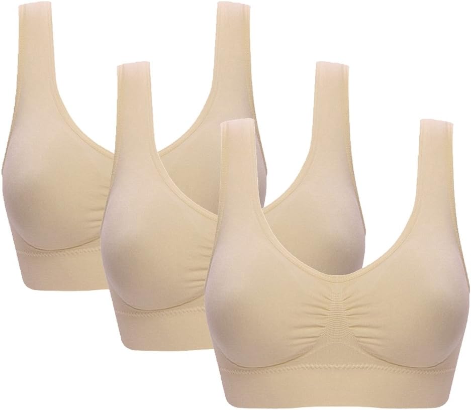 Women's Comfort Workout Sports Bra Low-Impact Activity Sleep Bras