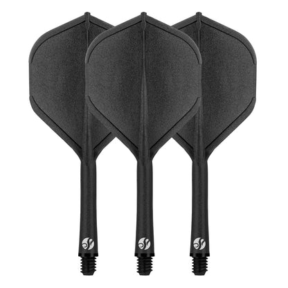 SHOT - FLIGHT DECK - ONE PIECE Dart and Flight System - BLACK