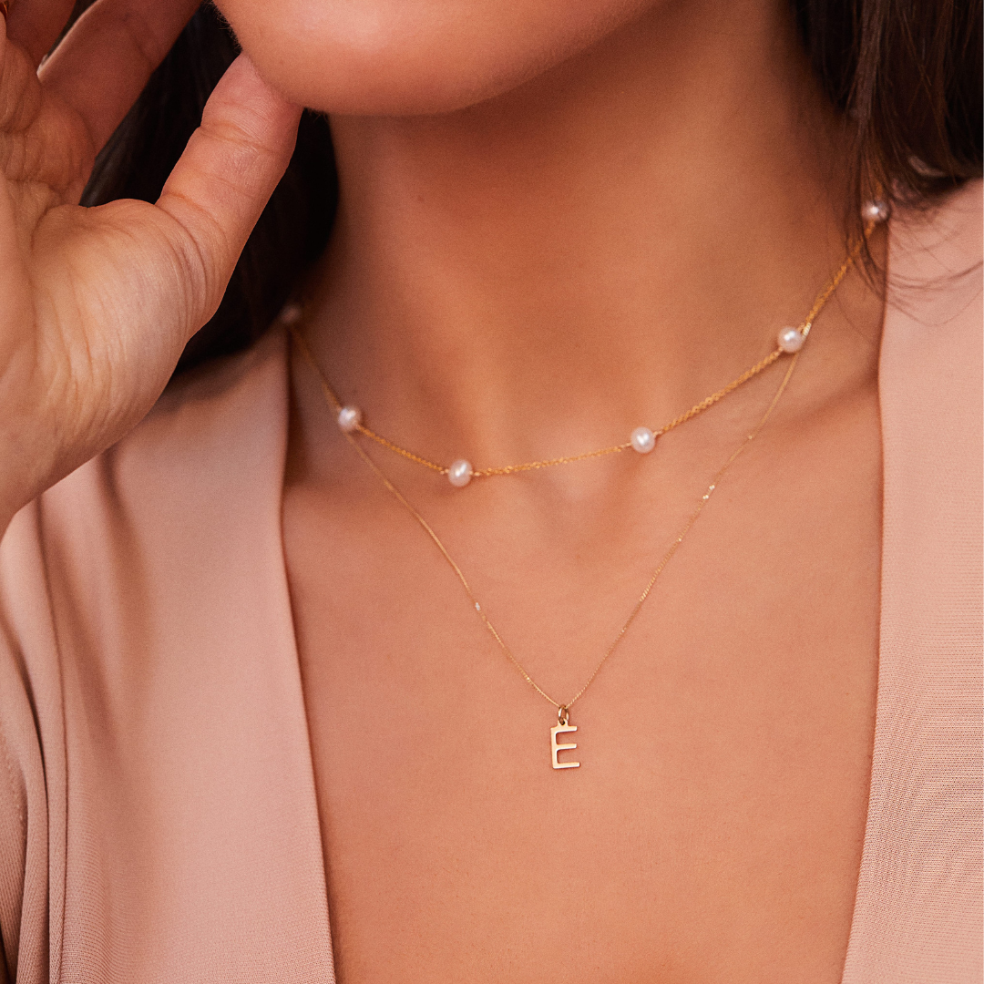 Gold Individual Initial Charm
