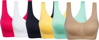 Women's Comfort Workout Sports Bra Low-Impact Activity Sleep Bras