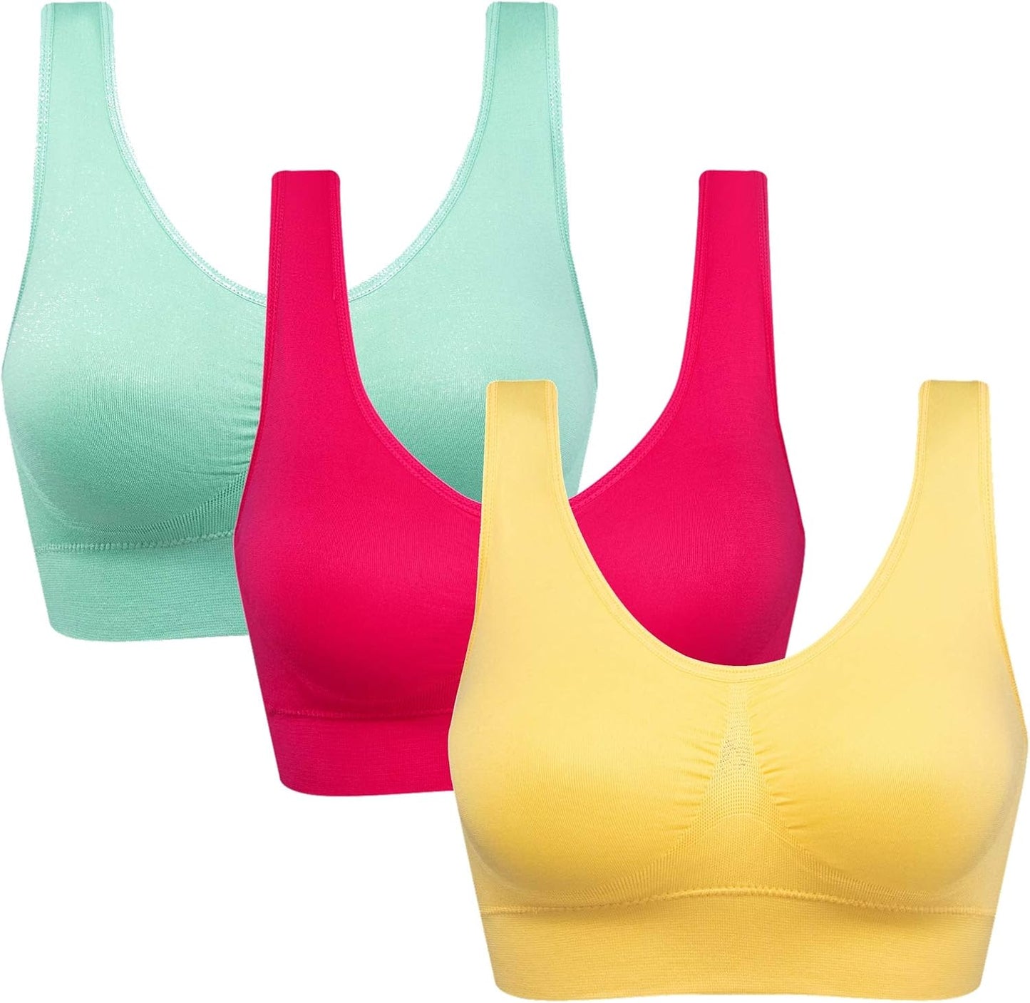 Women's Comfort Workout Sports Bra Low-Impact Activity Sleep Bras