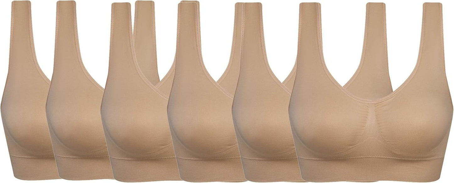 Women's Comfort Workout Sports Bra Low-Impact Activity Sleep Bras