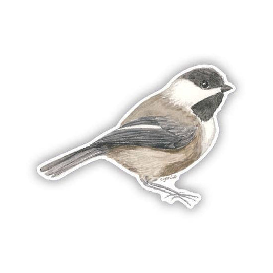 Chickadee Sticker - Watercolor Bird Vinyl Sticker