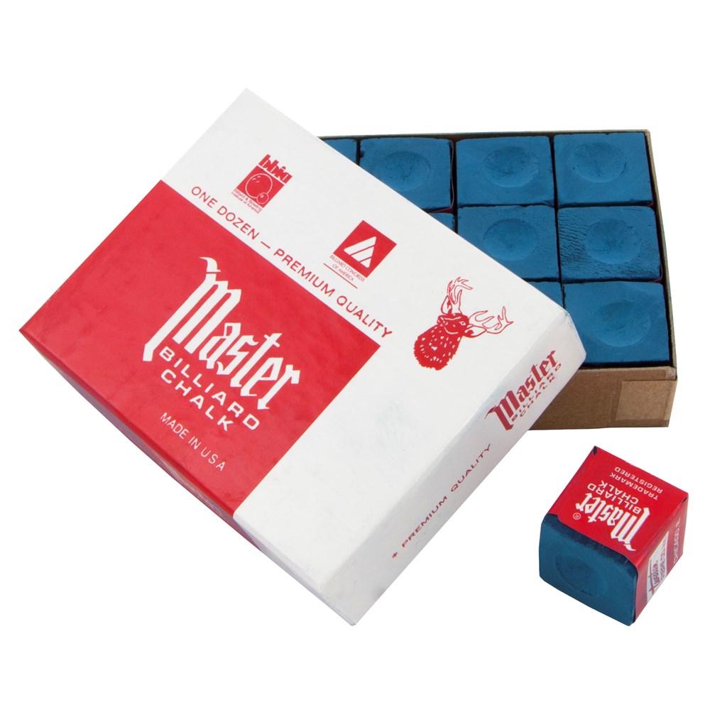 MASTER - Billard Chalk - 12 Pack