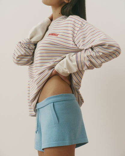 Knit Shorts - Breeze Blue