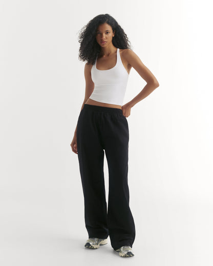 Cotton Pull on Pants - Black