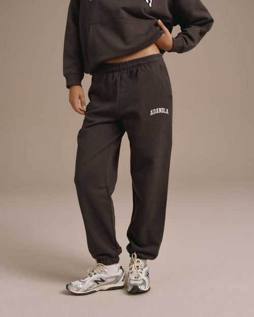 Varsity Sweatpants - Washed Coffee Bean