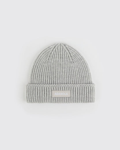 Mini Beanie - Light Grey Melange