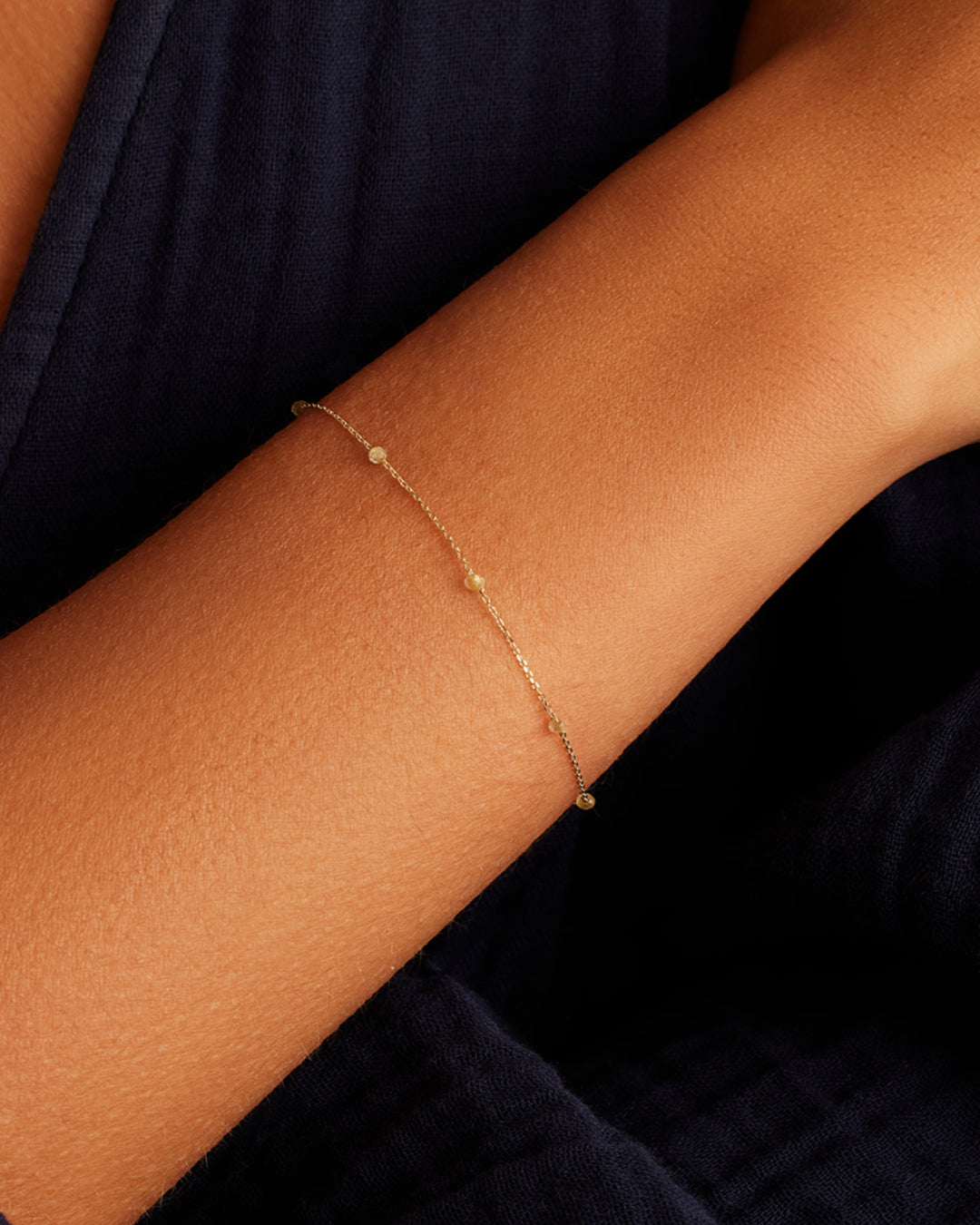 14K Gold Newport Birthstone Bracelet