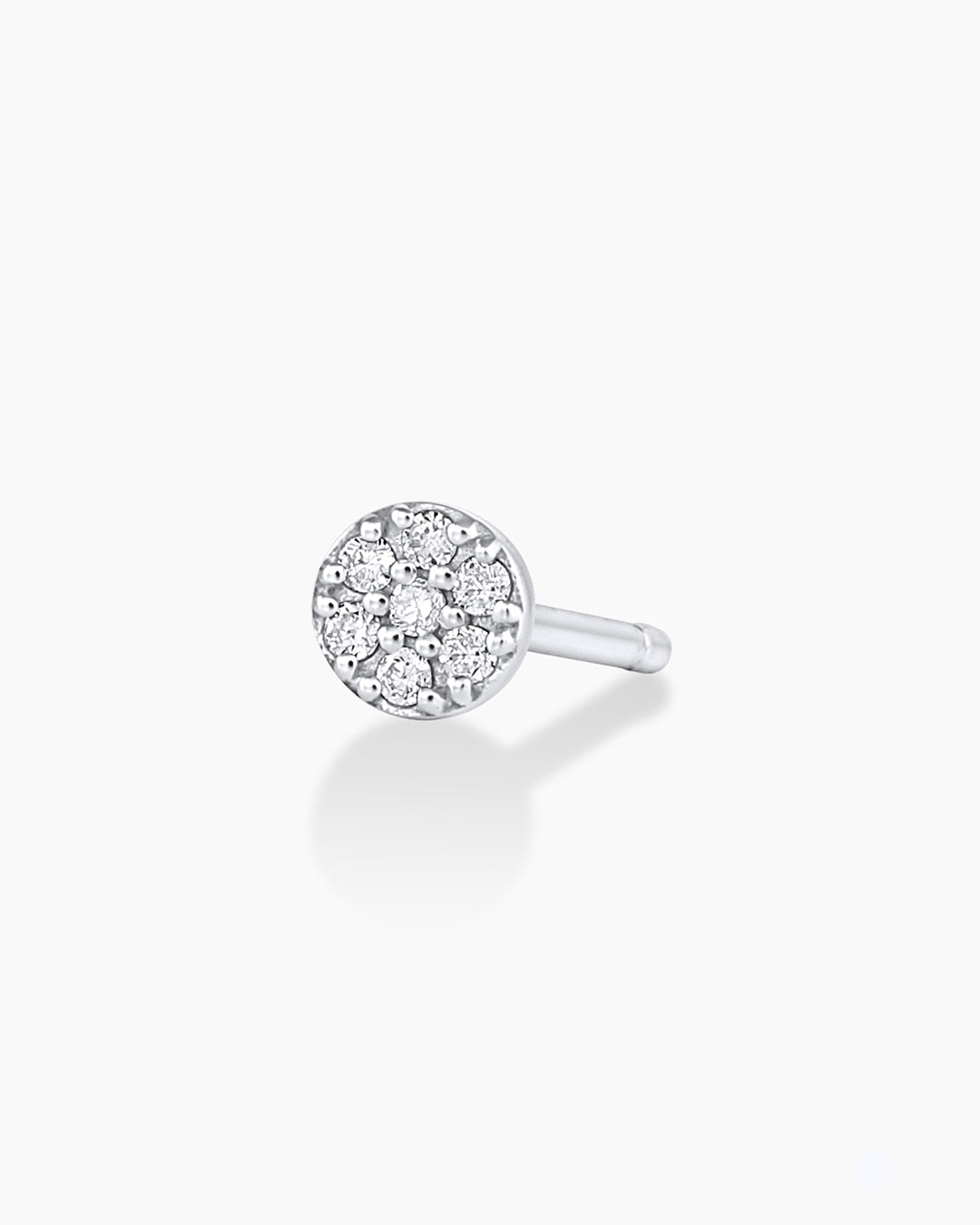14K Diamond Pavé Single Stud
