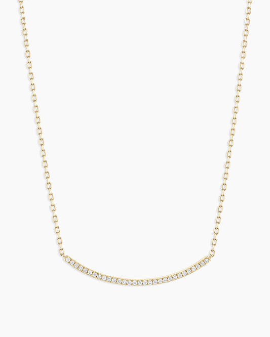 14K Diamond Taner Bar Necklace