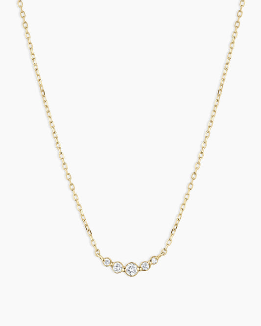 14K Elle Diamond Cluster Necklace
