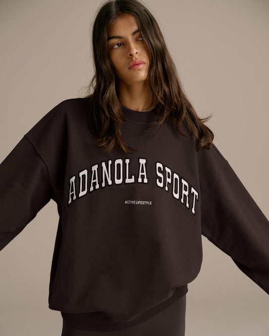 AS Oversized Sweatshirt - Coffee Bean