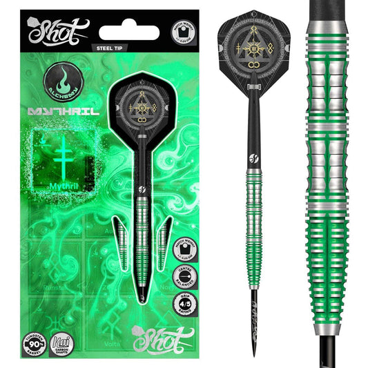 SHOT - 23g - Alchemy Mythril - 90% Tungsten - Steel Tip Darts