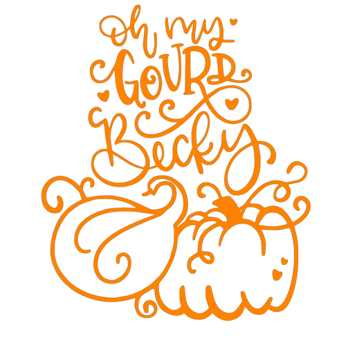 Becky, Oh my Gourd! SVG