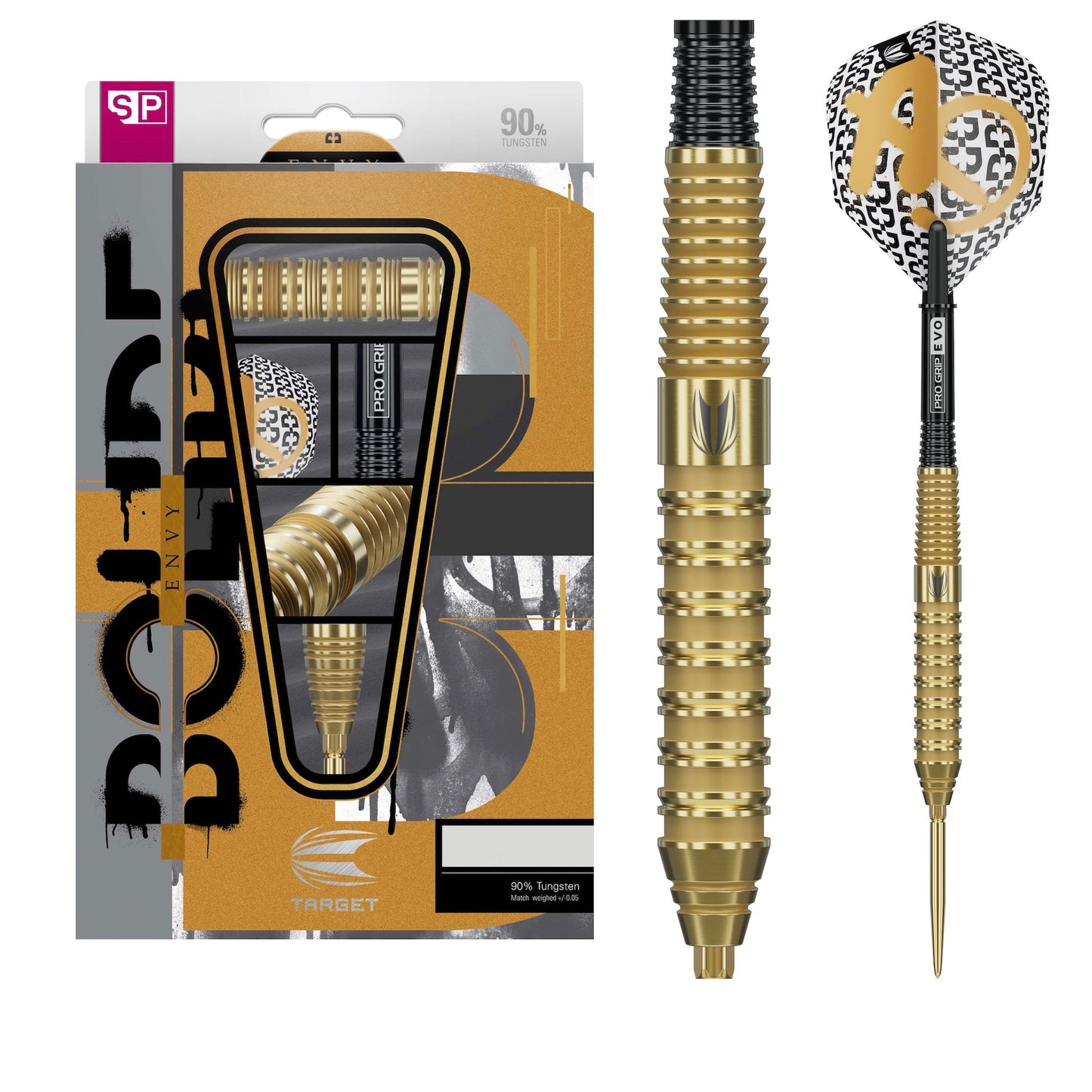 TARGET - 23g - Bolide Envy SP02 - Steel Tip Swiss Point - 90% Tungsten Darts