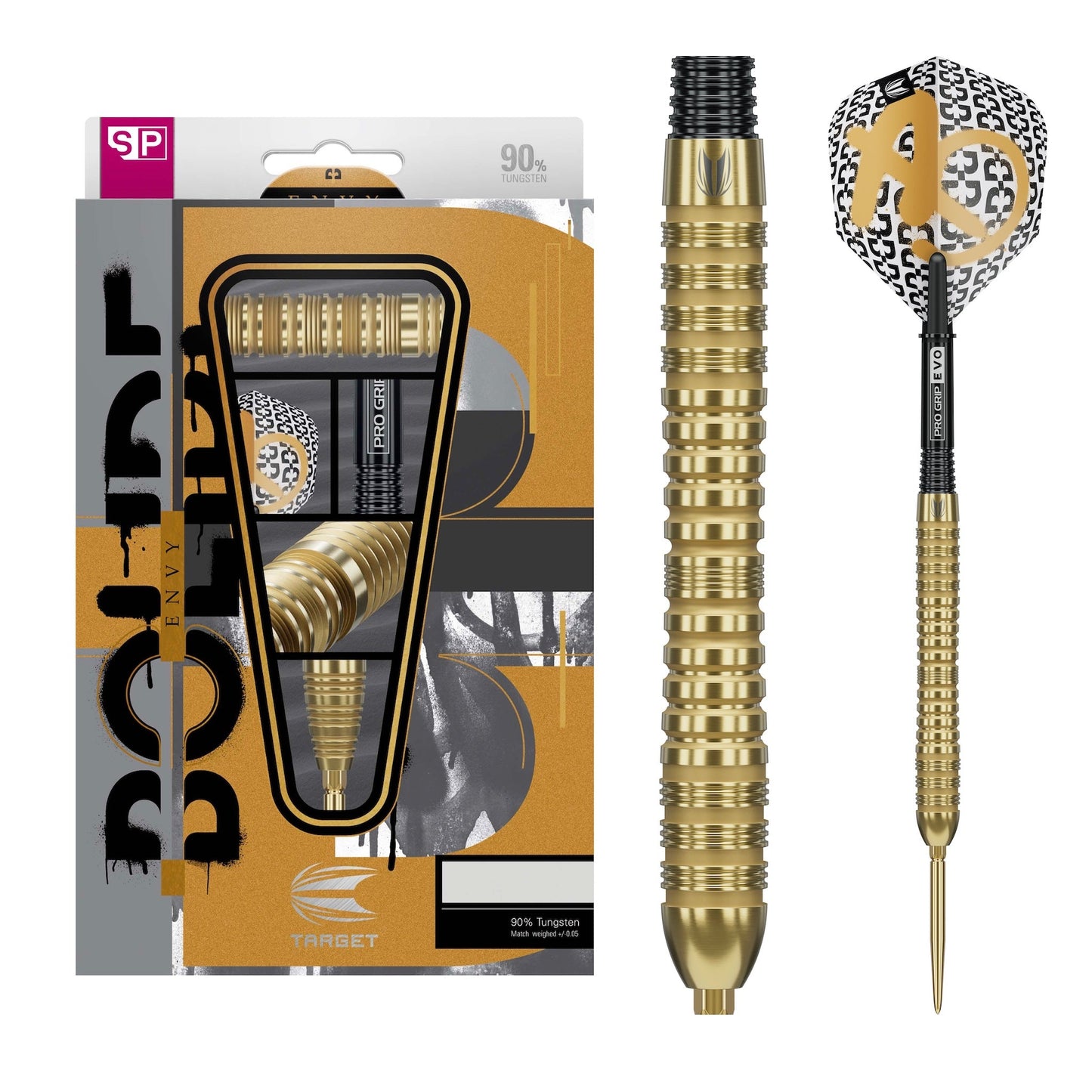TARGET - 21g - Bolide Envy SP04 - Steel Tip Swiss Point - 90% Tungsten Darts