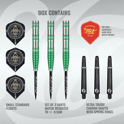 SHOT - 24g - Alchemy Mythril - 90% Tungsten - Steel Tip Darts