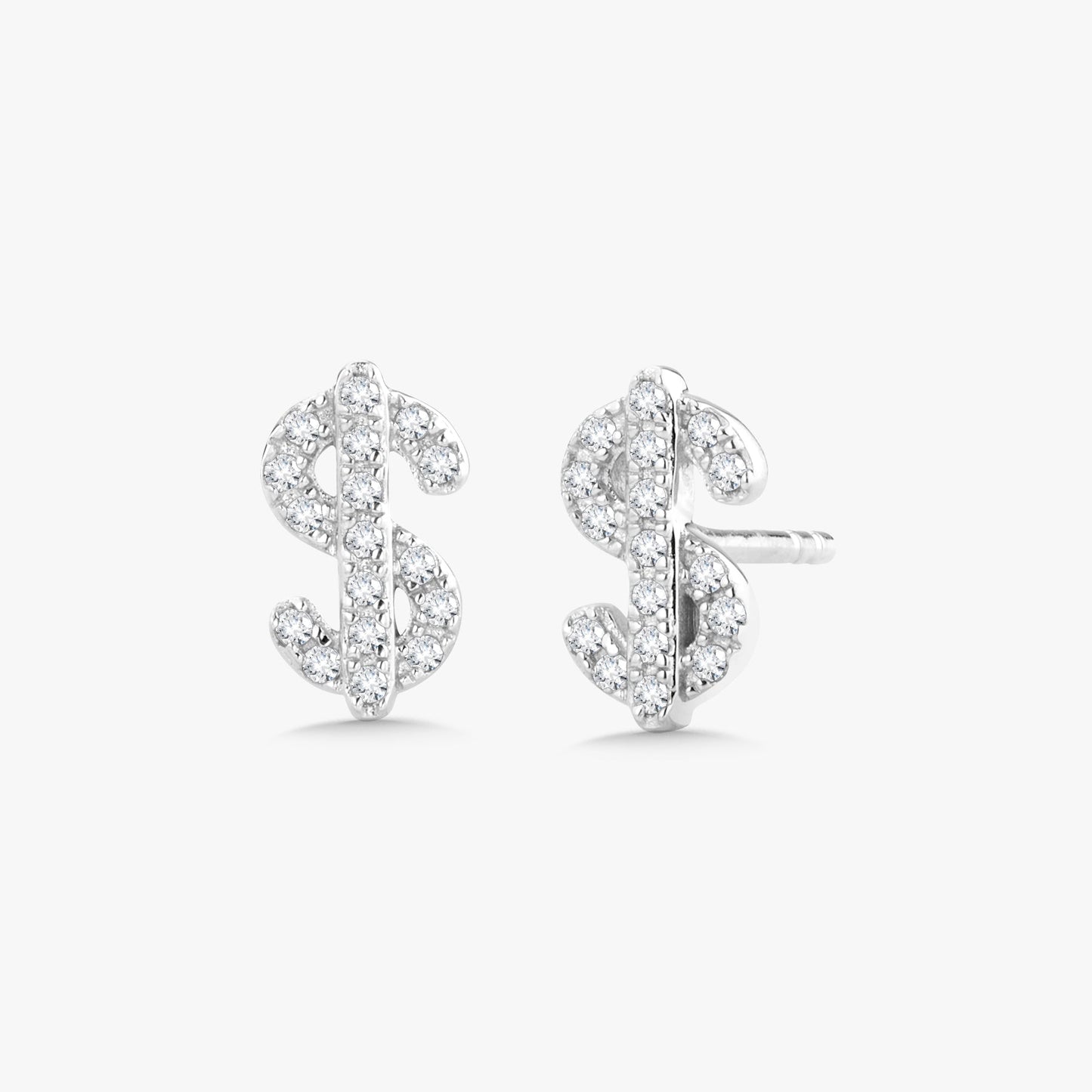 Benjamin Dollar Sign Cash Stud Earrings