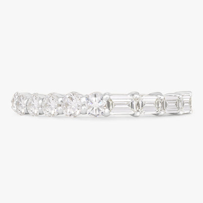 Best of Both Baguette and Round Eternity Band