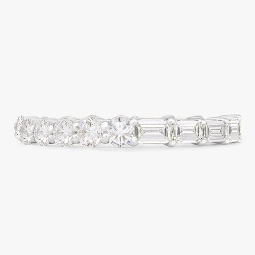 Best of Both Baguette and Round Eternity Band